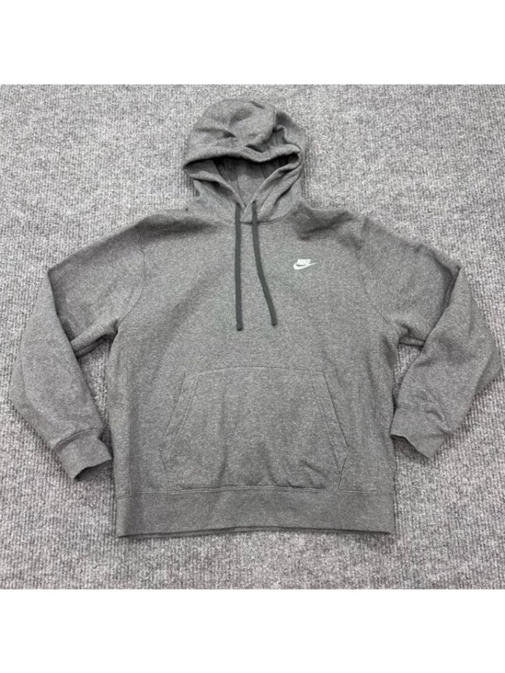 Nike Sportswear Club Fleece Grey Pullover Hoodie Sweatshirt BV2654-071 Men Large